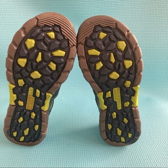 Merrell Hydro Hiker Sandals Boy's Size 3 US Navy/Green - MC53375. - Picture 7 of 8